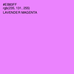 #EB83FF - Lavender Magenta Color Image